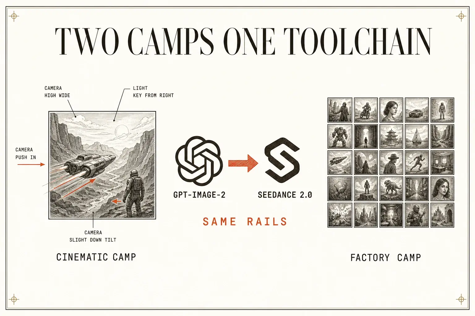 AI video production and tools: the cinematic and factory camps, the transcript you actually own, and the local-versus-cloud rule