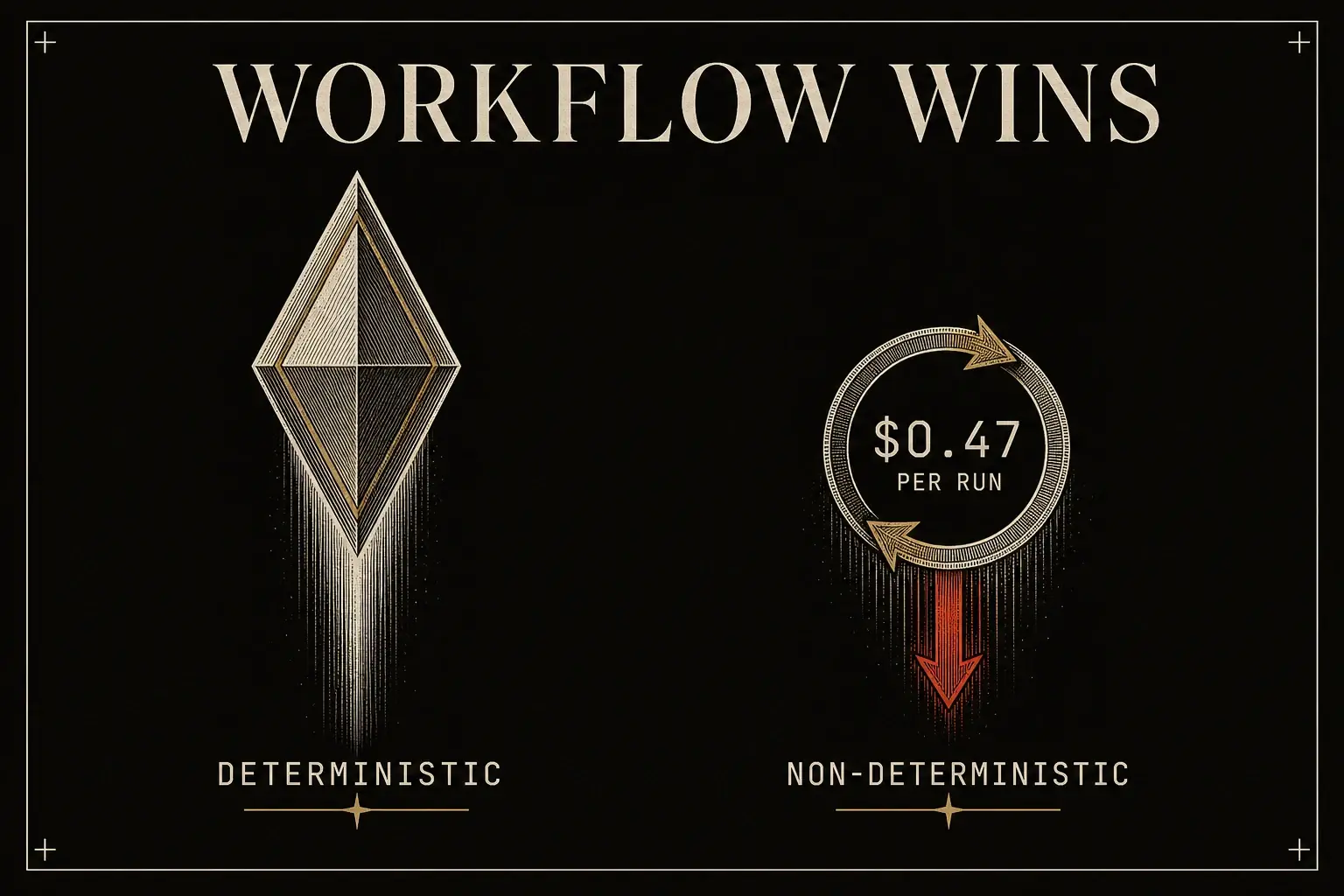 When to use a workflow and when to use an agent: the decision that determines everything else